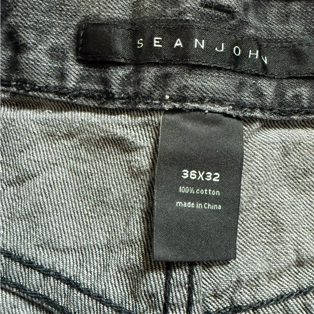 SEAN JOHN BAGGY GREY WASHED JEANS Men's Jeans